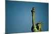 Statue of Liberty against blue sky, New York City, New York State, USA-null-Mounted Photographic Print