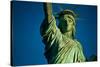 Statue of Liberty against blue sky, New York City, New York State, USA-null-Stretched Canvas