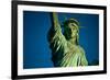 Statue of Liberty against blue sky, New York City, New York State, USA-null-Framed Photographic Print