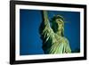 Statue of Liberty against blue sky, New York City, New York State, USA-null-Framed Photographic Print