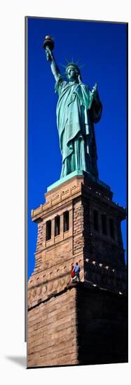 Statue of Liberty against blue sky, New York City, New York State, USA-null-Mounted Photographic Print