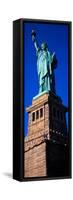 Statue of Liberty against blue sky, New York City, New York State, USA-null-Framed Stretched Canvas