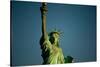 Statue of Liberty against blue sky, New York City, New York State, USA-null-Stretched Canvas