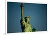 Statue of Liberty against blue sky, New York City, New York State, USA-null-Framed Photographic Print