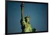 Statue of Liberty against blue sky, New York City, New York State, USA-null-Framed Photographic Print