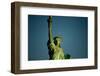 Statue of Liberty against blue sky, New York City, New York State, USA-null-Framed Photographic Print