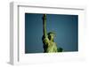 Statue of Liberty against blue sky, New York City, New York State, USA-null-Framed Photographic Print