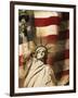 Statue of Liberty and American Flag-Joseph Sohm-Framed Photographic Print