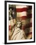 Statue of Liberty and American Flag-Joseph Sohm-Framed Photographic Print