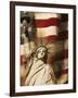 Statue of Liberty and American Flag-Joseph Sohm-Framed Photographic Print
