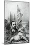 Statue of Liberty and its Sculptor and Designer, Frederic Auguste Bartholdi-null-Mounted Giclee Print