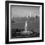 Statue of Liberty and Lower Manhattan, New York City, New York, USA-Jon Arnold-Framed Photographic Print