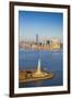 Statue of Liberty and Lower Manhattan, New York City, New York, USA-Jon Arnold-Framed Photographic Print