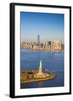 Statue of Liberty and Lower Manhattan, New York City, New York, USA-Jon Arnold-Framed Photographic Print