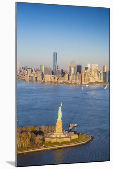 Statue of Liberty and Lower Manhattan, New York City, New York, USA-Jon Arnold-Mounted Photographic Print