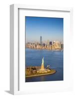 Statue of Liberty and Lower Manhattan, New York City, New York, USA-Jon Arnold-Framed Photographic Print