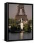 Statue of Liberty and the Eiffel Tower, Paris, France-Gavin Hellier-Framed Stretched Canvas