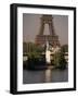 Statue of Liberty and the Eiffel Tower, Paris, France-Gavin Hellier-Framed Photographic Print