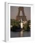 Statue of Liberty and the Eiffel Tower, Paris, France-Gavin Hellier-Framed Photographic Print