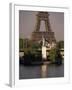 Statue of Liberty and the Eiffel Tower, Paris, France-Gavin Hellier-Framed Photographic Print