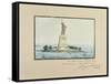 Statue of Liberty, Beldoe Island, New York City, 1888-Frederic Auguste Bartholdi-Framed Stretched Canvas