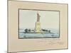 Statue of Liberty, Beldoe Island, New York City, 1888-Frederic Auguste Bartholdi-Mounted Giclee Print