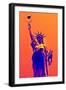 Statue of Liberty - Décorative Art - Orange Vintage - NYC - United States-Philippe Hugonnard-Framed Photographic Print