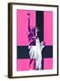 Statue of Liberty - Décorative Art - Pink - New York - United States-Philippe Hugonnard-Framed Photographic Print