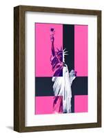 Statue of Liberty - Décorative Art - Pink - New York - United States-Philippe Hugonnard-Framed Photographic Print