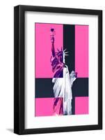 Statue of Liberty - Décorative Art - Pink - New York - United States-Philippe Hugonnard-Framed Photographic Print