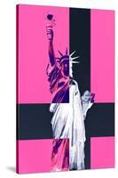 Statue of Liberty - Décorative Art - Pink - New York - United States-Philippe Hugonnard-Stretched Canvas