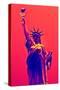 Statue of Liberty - Décorative Art - Red Vintage - NYC - United States-Philippe Hugonnard-Stretched Canvas