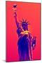 Statue of Liberty - Décorative Art - Red Vintage - NYC - United States-Philippe Hugonnard-Mounted Photographic Print