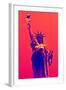 Statue of Liberty - Décorative Art - Red Vintage - NYC - United States-Philippe Hugonnard-Framed Photographic Print