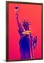 Statue of Liberty - Décorative Art - Red Vintage - NYC - United States-Philippe Hugonnard-Framed Photographic Print