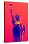 Statue of Liberty - Décorative Art - Red Vintage - NYC - United States-Philippe Hugonnard-Stretched Canvas