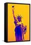 Statue of Liberty - Décorative Art - Yellow Vintage - NYC - United States-Philippe Hugonnard-Framed Stretched Canvas