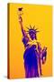 Statue of Liberty - Décorative Art - Yellow Vintage - NYC - United States-Philippe Hugonnard-Stretched Canvas