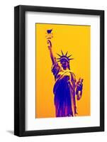 Statue of Liberty - Décorative Art - Yellow Vintage - NYC - United States-Philippe Hugonnard-Framed Photographic Print