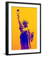 Statue of Liberty - Décorative Art - Yellow Vintage - NYC - United States-Philippe Hugonnard-Framed Photographic Print