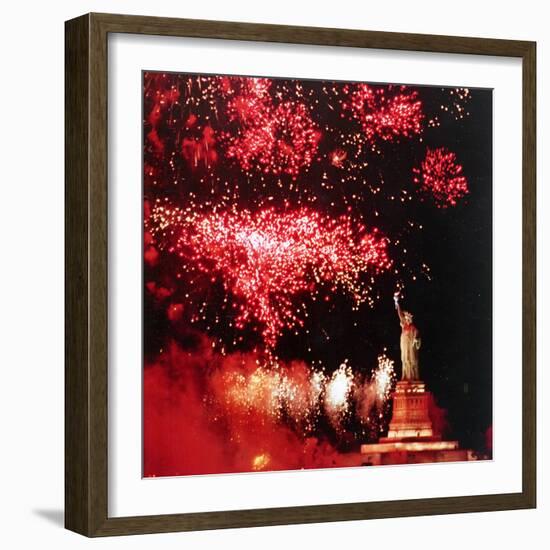 Statue of Liberty Fourth of July-Rusty Kennedy-Framed Photographic Print