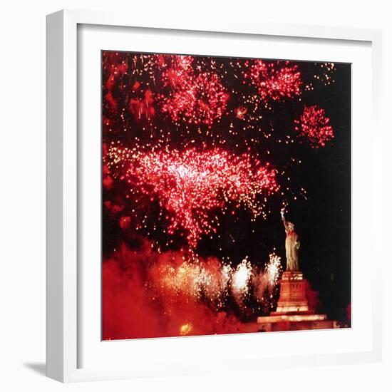 Statue of Liberty Fourth of July-Rusty Kennedy-Framed Photographic Print