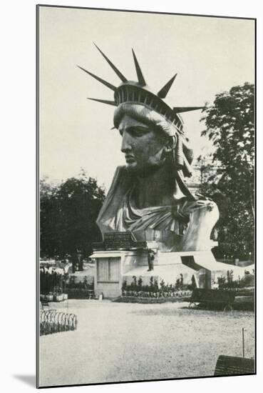 Statue of Liberty Head, New York-null-Mounted Art Print