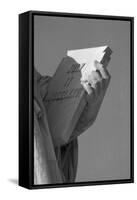 Statue of Liberty Holding Tablet-null-Framed Stretched Canvas