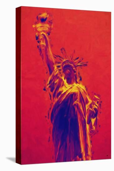 Statue of Liberty II - In the Style of Oil Painting-Philippe Hugonnard-Stretched Canvas