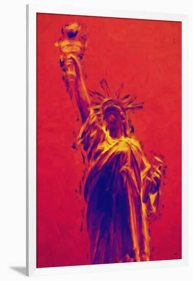 Statue of Liberty II - In the Style of Oil Painting-Philippe Hugonnard-Framed Giclee Print