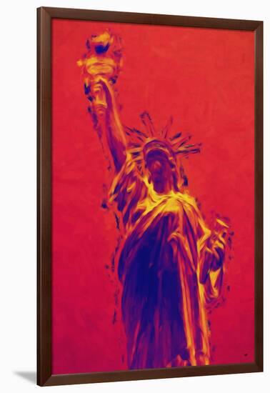 Statue of Liberty II - In the Style of Oil Painting-Philippe Hugonnard-Framed Giclee Print