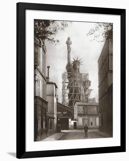 Statue of Liberty in Paris, c.1886-null-Framed Art Print