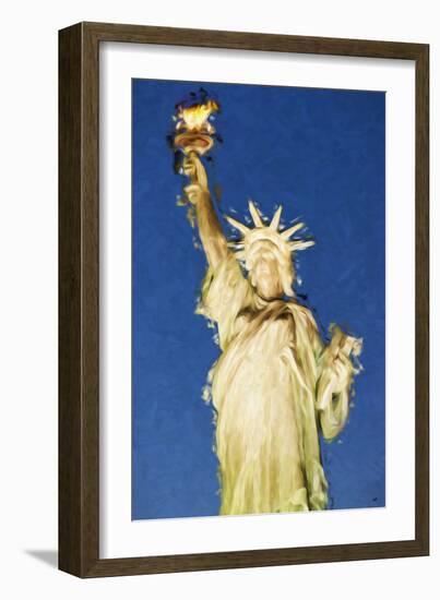 Statue of Liberty - In the Style of Oil Painting-Philippe Hugonnard-Framed Giclee Print