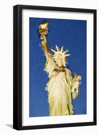 Statue of Liberty - In the Style of Oil Painting-Philippe Hugonnard-Framed Giclee Print